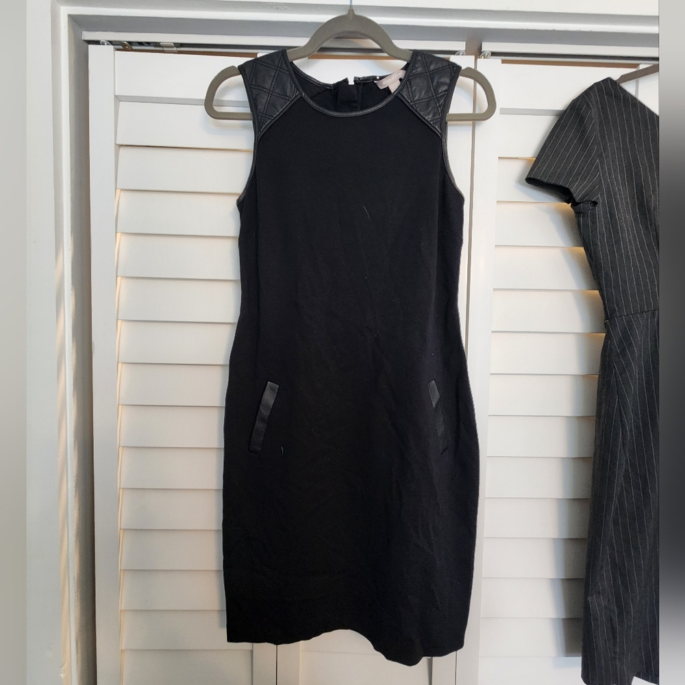 Banana Republic Black Sheath Mini Dress